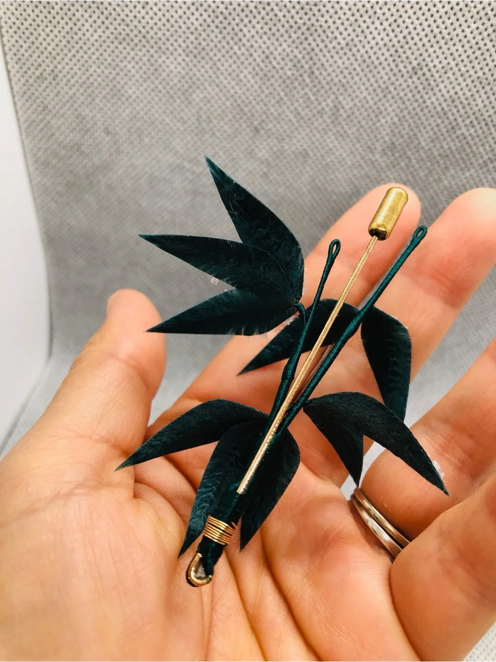Bamboo fabric lux pin